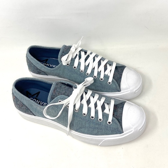 Converse Jack Purcell OX Low Top Blue Men’s Canvas Shoes Sneakers Size 169614C - Picture 9 of 11